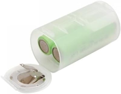 Batterij Converter - Adapter Houder - Stroom Noodgevallen - AA naar D Formaat - 4 Stuks - Zwart