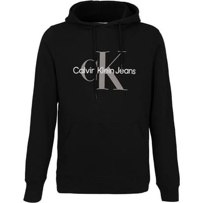 Calvin Klein Effen Kleur Casual Sport Hoodie Heren hoodies Zwart J30J320805-0GR M black