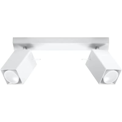 Sollux Lighting Plafondlamp Merida - GU10 - wit - staal - 16x30x6cm