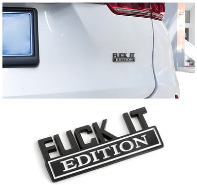 Allecto - 3D Auto Edition - Auto Embleem - Hoogwaardige Zinklegering - Zwart-Wit - Auto Stickers - Perfect voor Universele Auto's - 8 x 3 cm