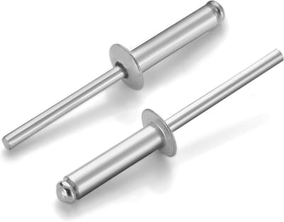Aluminium Blinde Klinknagels - Popnagels Aluminium - Metaal Verbinden - Zuur en Corrosiebestendig - 1/8" x 1/2" - Zilver