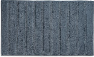 Badmat, 80 x 50 cm, Katoen, Rook Blauw - Kela | Megan