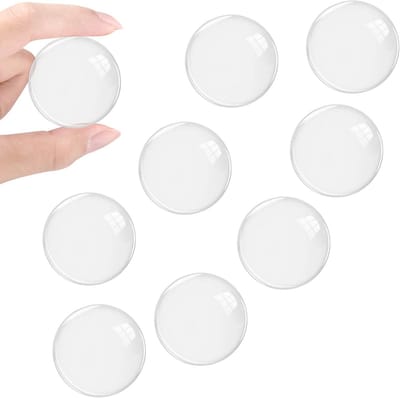 Deurstopper voor muur - 9 stuks zelfklevende transparante wandbescherming Ø 40 mm