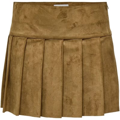 ONLY - ONLTULIP FAUX SUEDE PLEAT SKIRT OTW - Dames - Rokken