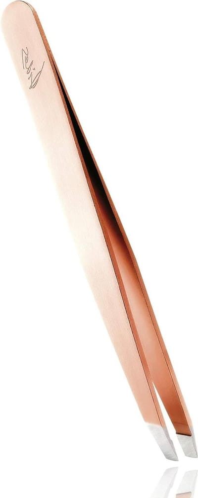 Schuine Wenkbrauwpincet Gold - Special Edition Fides Roségoud - Wenkbrauwen Plukken - Verguld