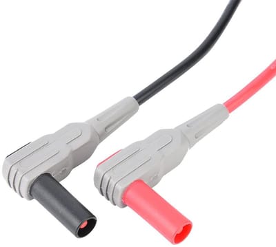Meetsnoeren Set - Testkabels - Elektrisch Testen - Dubbel Geïsoleerd - 900 mm Lengte - Zwart
