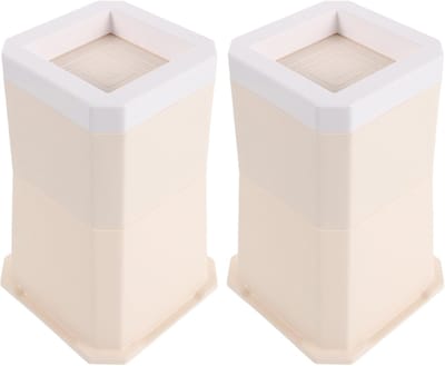 Loopband Verhogers - Helling Blokken - Intensievere Training - Stapelbaar Ontwerp - Tot 20cm Hoogte - Beige