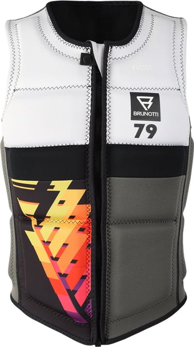 Brunotti Radiance Uni Wake Impact Vest - Impactvest voor Wakeboarden en Wingen - Full Padded Neopreen - Yellow - XS