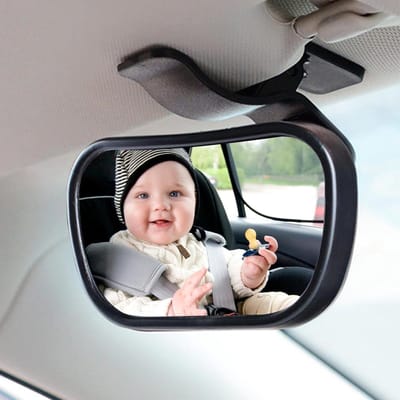 360° Verstelbare Autospiegel voor Kinderen, Baby Achteruitkijkspiegel met Clip en Zuignap, Schokbestendige Spiegels voor Veiligheid in de Auto