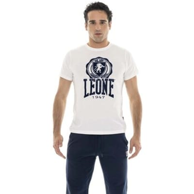T-shirt Korte Mouw Leone 1947 Man Short Sleeves Indaco