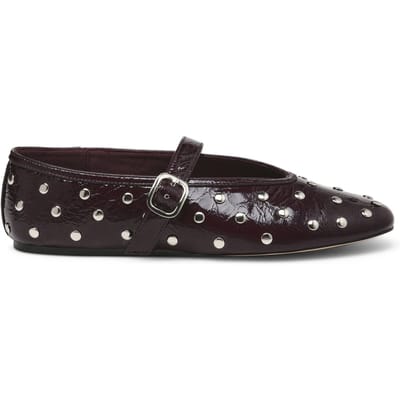 Steve Madden Archer Flat Shoes Cherry Lacq Leather Taglia: 36 | Ballerine Outlet | Donna