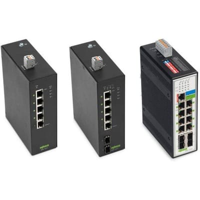 WAGO 852-1417 852-1417 Industrial Ethernet Switch 10 / 100 / 1000 MBit/s PoE-functie