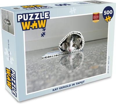 Puzzel Kat - Tapijt - Vloer - Legpuzzel - Puzzel 500 stukjes