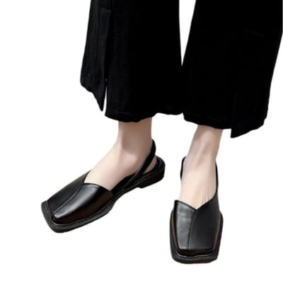 Zomer vierkante teen geplooide elastische sandalen mode damesslippers dames graven teen sandalen dames designer sandalen 40 zwart