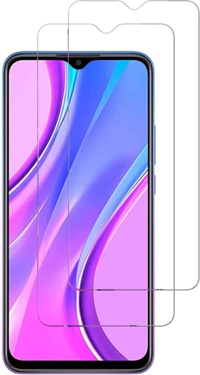 Screenprotector Glas - Tempered Glass Screen Protector Geschikt voor: Xiaomi Redmi 9 Prime - 2x