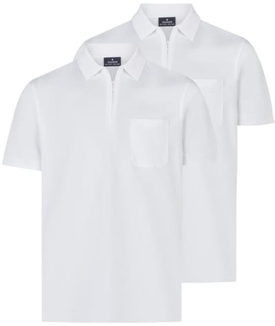 RAGMAN Heren poloshirt 2 pack Basic
