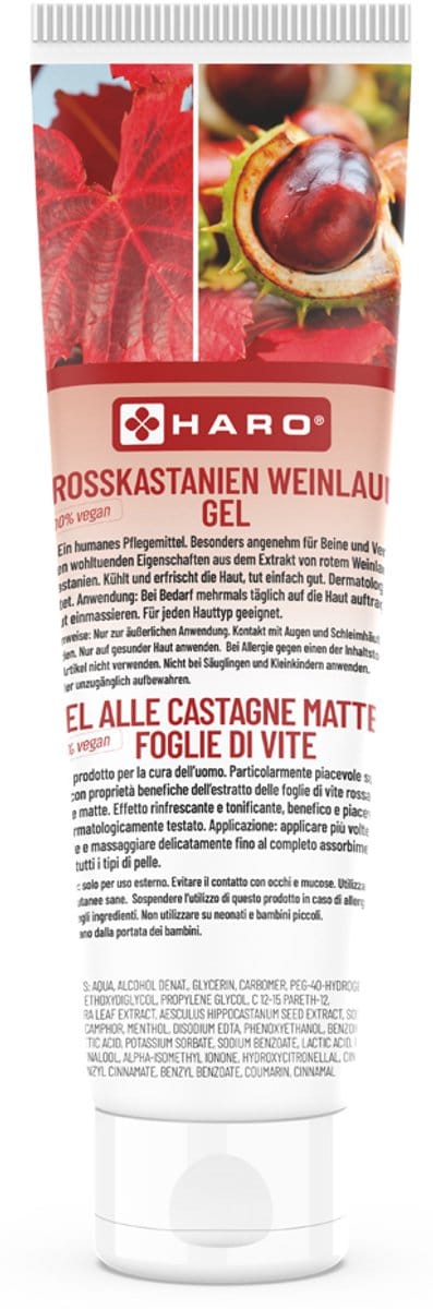 Paardenkastanje en wingerd gel, 100 ml buis