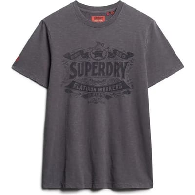 Superdry - Workwear T-shirt met tekstprint - Heren - T-shirts
