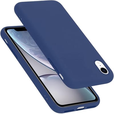 Cadorabo Hoesje geschikt voor Apple iPhone XR in LIQUID BLAUW - Beschermhoes gemaakt van flexibel TPU silicone Case Cover