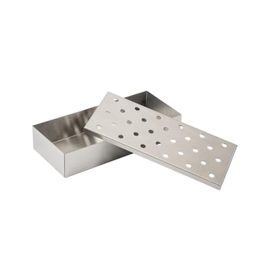 BBQ Rookbox - RVS - Barbeque smoker box - 24 x 10 x 4,5 cm