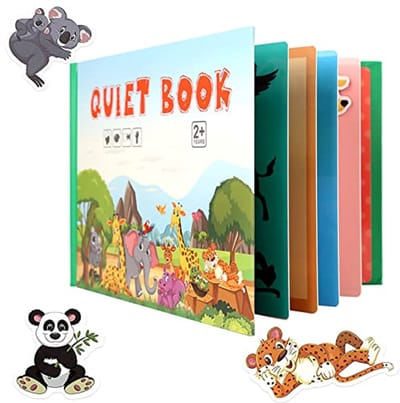 Interactief Rustboek voor Peuters - Educatief Speelboek met Puzzels, Motorische Vaardigheden en Creatieve Spelervaring
