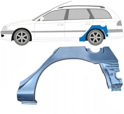 Reparatiepaneel achterspatbord voor Toyota Avensis T22 1997-2003 / Links / COMBI