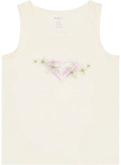 Roxy Miaregular Mouwloos T-shirt Beige 10 Years Meisje