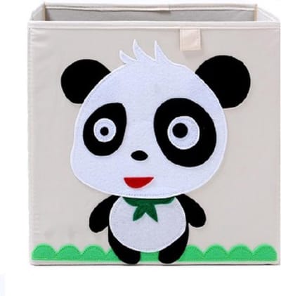 Frusqo viltmand dier - Panda beer - Opbergmand 33x33x33cm Ikea Kallax - Organizer - opvouwbare mand