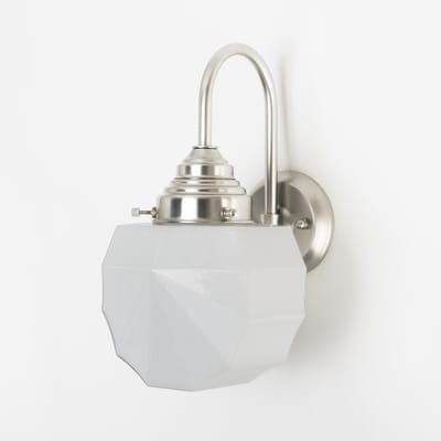 Wandlamp Johanna Meander Matnikkel - Art Deco Trade