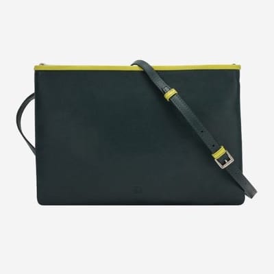 Dudubags - groen donker - leder - maat STUK