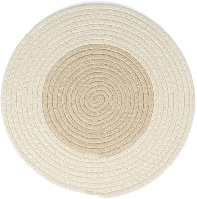 Ona Placemat 35 cm - Rond - Cream White - PIFF Collection