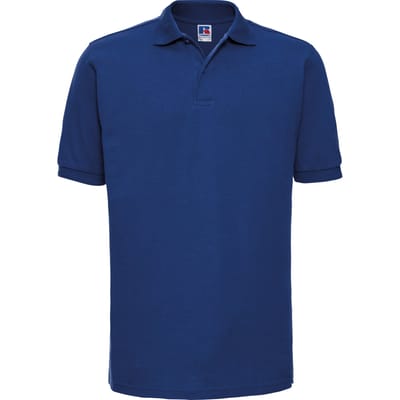 Russell Heren Ripple Collar & Manchet Poloshirt met korte mouwen (Helder Koninklijk)