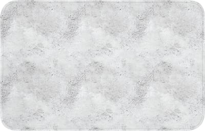 Badmat 80x50 cm - Antislip - Lichtgrijs - Ruw - Subtiel - Badmatten voor badkamer - Badkamermat - Douchemat - Badkamer mat