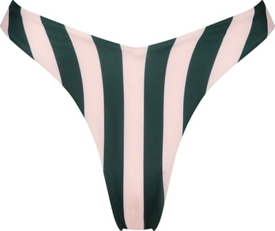 Hunkemöller Dames Badmode Hoog uitgesneden bikinibroekje Santa Rosa - Groen - maat L
