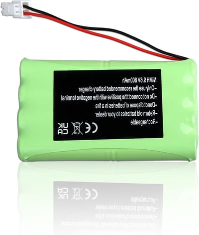 Vervangende Accu 2400720 Geschikt voor Somfy M3 HR15/51 en Garage Deuraandrijvingen, 800 mAh, 9.6 V, Ideaal voor Tormotoren en Vrijstaande Motors