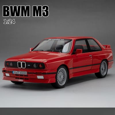 1:24 Bmw M3 Lichtmetalen Sportwagen Model Diecasts Metaal Klassiek Auto Model Hoge Simulatie Geluid En Licht Kinderspeelgoed Cadeau C410