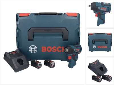 Bosch Professional Bosch Power Tools 06019E0103 Accu-draaislagmoeraanzetter 12 V Aantal meegeleverde accus: 2 2.5 Ah Li-ion Incl. 2 accus