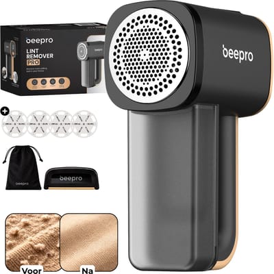 Beepro® Elektrische Pluizenverwijderaar Pro - Ontpluizer - Ontpiller - Pluizentondeuse - Met Wolkam - Draadloos en Oplaadbaar