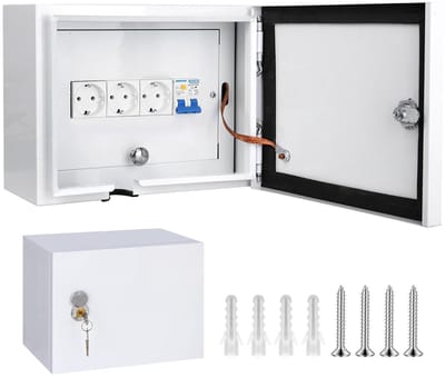 Verdelingkast - Junction box - Bedrading - IP65 waterdicht - 28 x 220 x 14 cm - Grijs