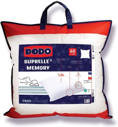 Vente-unique Ergonomisch hoofdkussen DODO met traagschuim - 1060g/m² - 60x60cm CERVEA