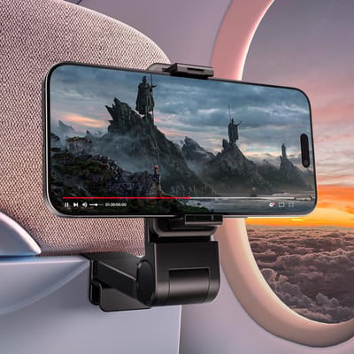 Vliegtuig Telefoonhouder, 360 Graden Roterende Vliegtuig Telefoonhouder, Handsfree Reis, Essentiële Vliegreis Accessoires