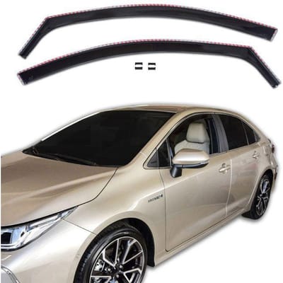 Déflecteurs d'air - Toyota Corolla 2018+ (4/5 portes) - Aérodynamique - Teintés - Montage facile