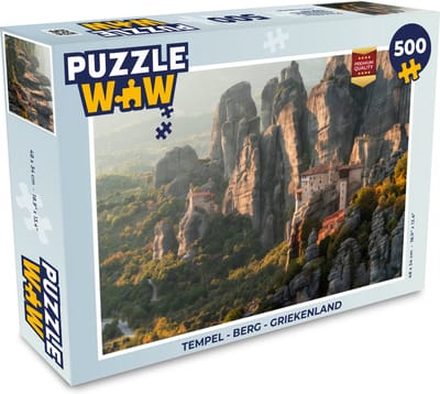Puzzel Tempel - Berg - Griekenland - Legpuzzel - Puzzel 500 stukjes