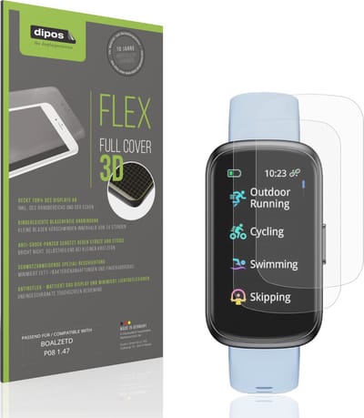 dipos FLEX – 2x Matte Screenprotector geschikt voor BOALZETD P08 1.47 | Volledige Schermbescherming | Case-Friendly