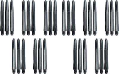 Knaak Darts Shafts - 10 sets (30 stuks) - Middel - Darts - Zwart - Cadeau