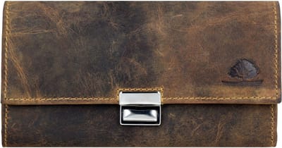GREENBURRY kelnerportemonnee portemonnee Vintage Waiter Wallet RFID Brown bruine