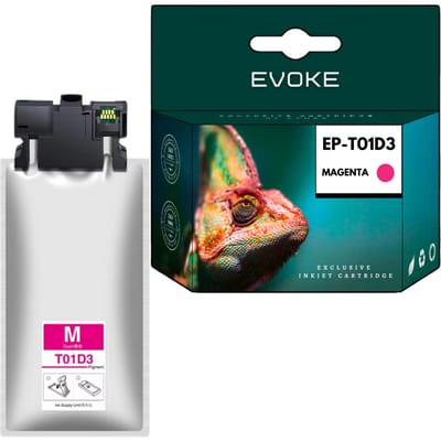 Evoke Compatibele Inkt voor Epson T01D3 C13T01D300 Magenta 220 ml 20000 Pagina's Workforce Pro Wf-C529R C529Rdw C529Rdtw C579Rdwf C579Rdtwf C579Rd2Twf