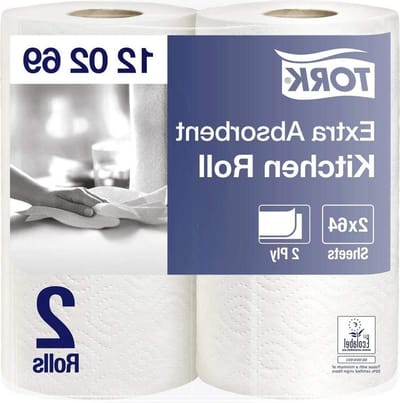 Huishouddoeken - 1536m x 24cm - 1 verpakking met 2 rollen - extra absorberend