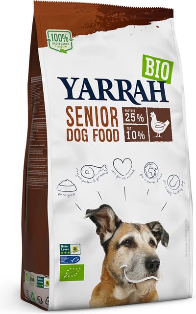 Yarrah Bio Hondenvoer Senior Kip - 4 x 2 kg - Voordeelverpakking