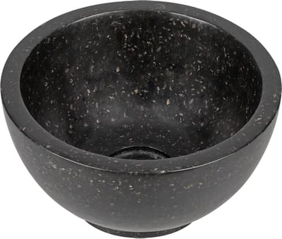 Differnz River waskom - 23x23x12cm - terrazzo zwart